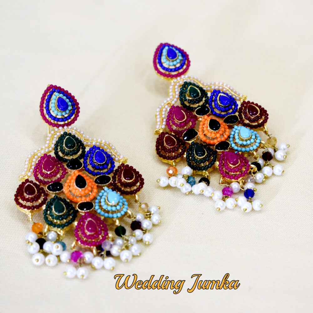Multi colour earings GE0 - Image 3
