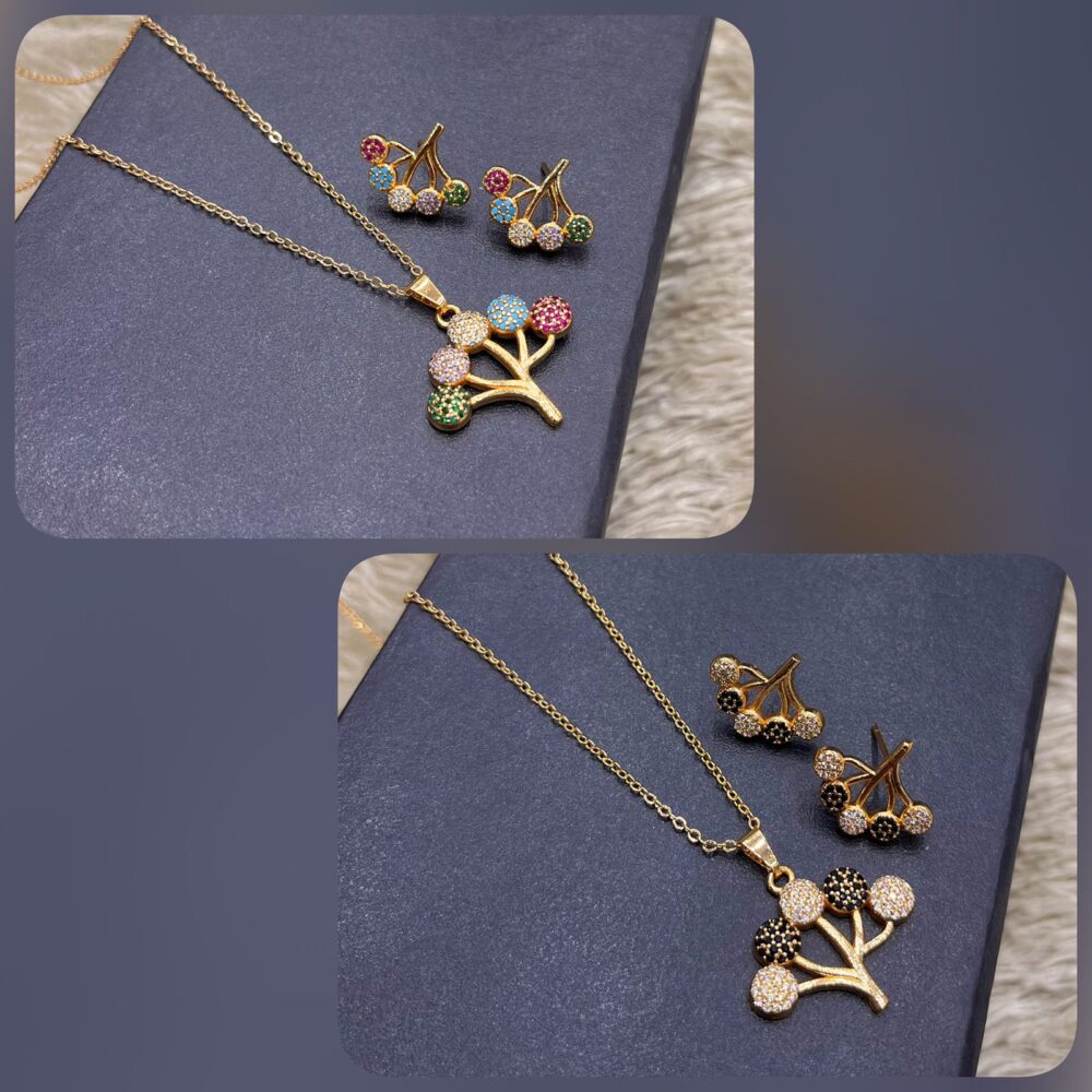 Gold locket set B90 - Image 3