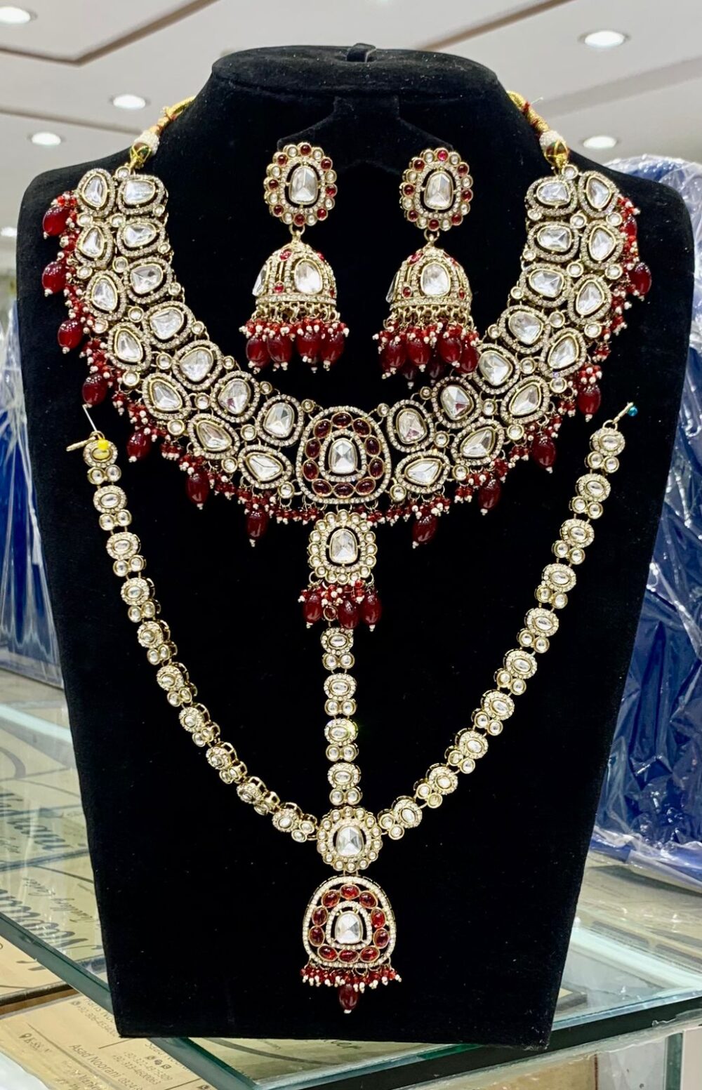 Indian kundan set HE00