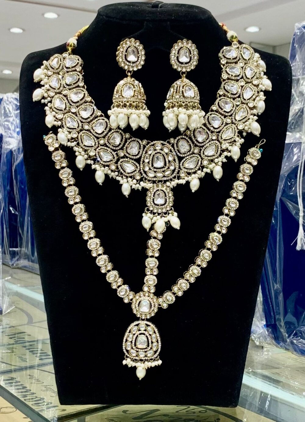 Indian kundan set HE00 - Image 2