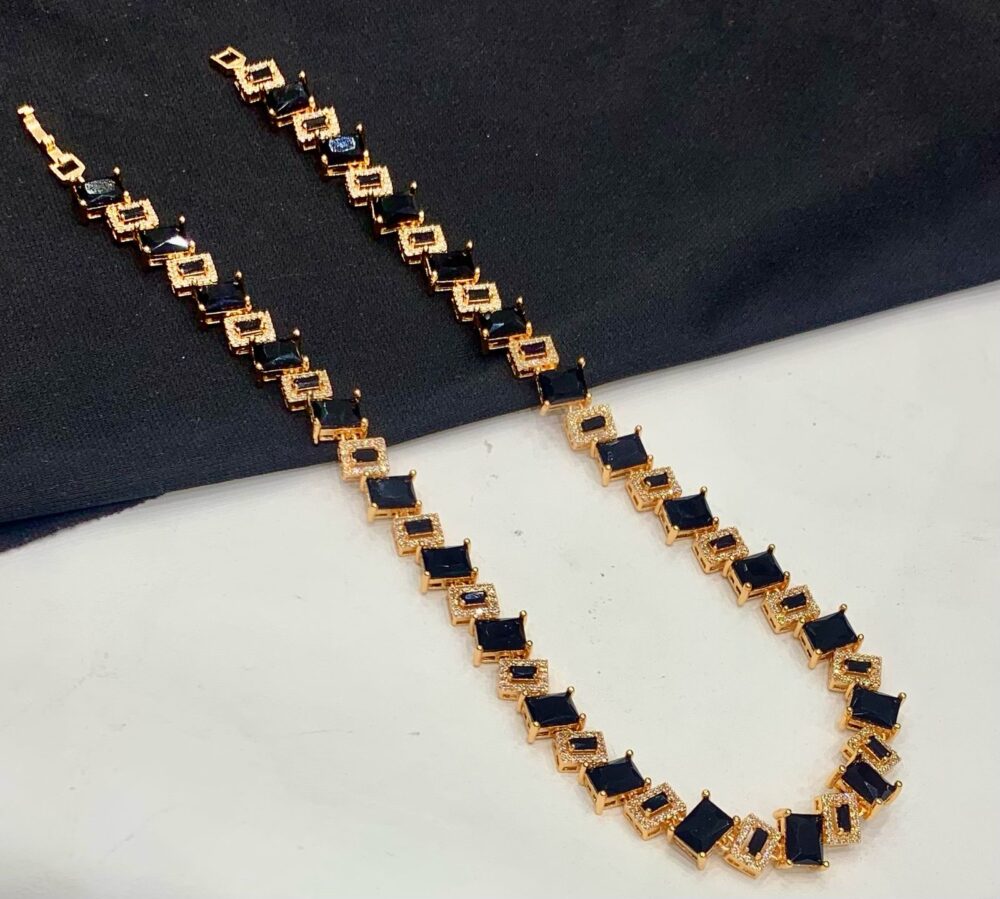 Gold zircon stone bracelet AA50 - Image 3