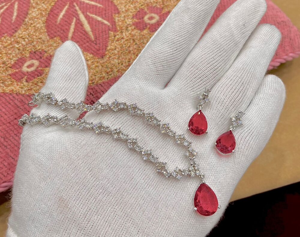 Diamond Zircon Stone Set