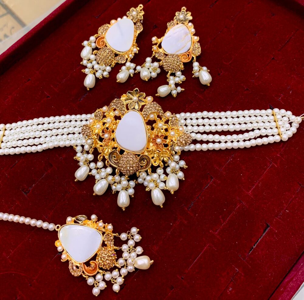 Zircon Stone Chokar Set AA50 - Image 2