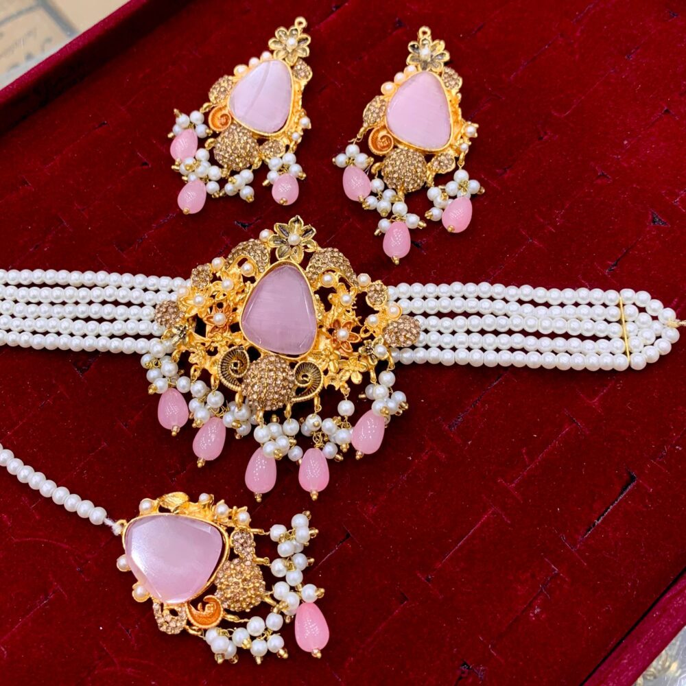 Zircon Stone Chokar Set