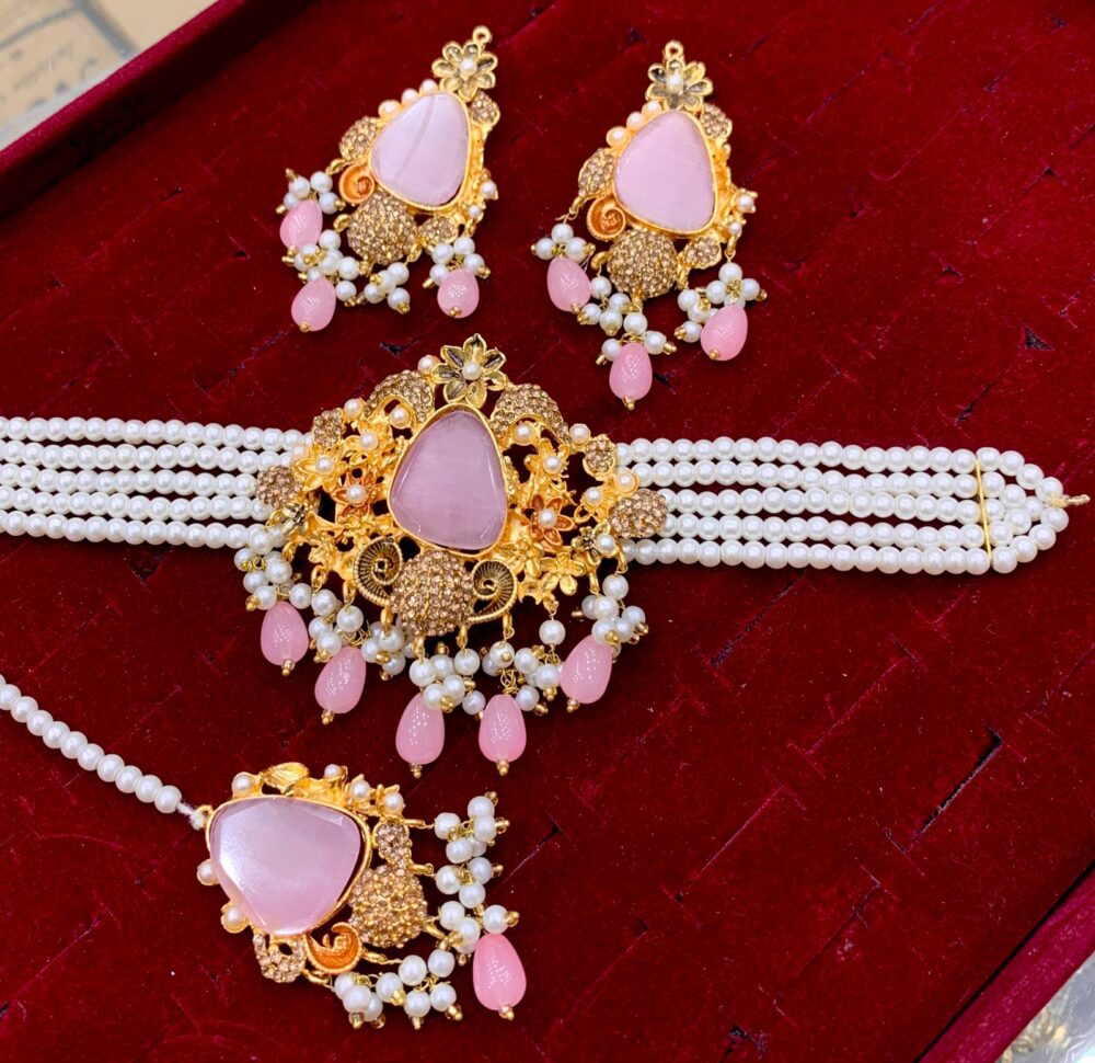 Zircon Stone Chokar Set