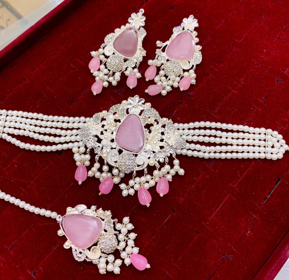 Zircon Stone Chokar Set AA50 - Image 4