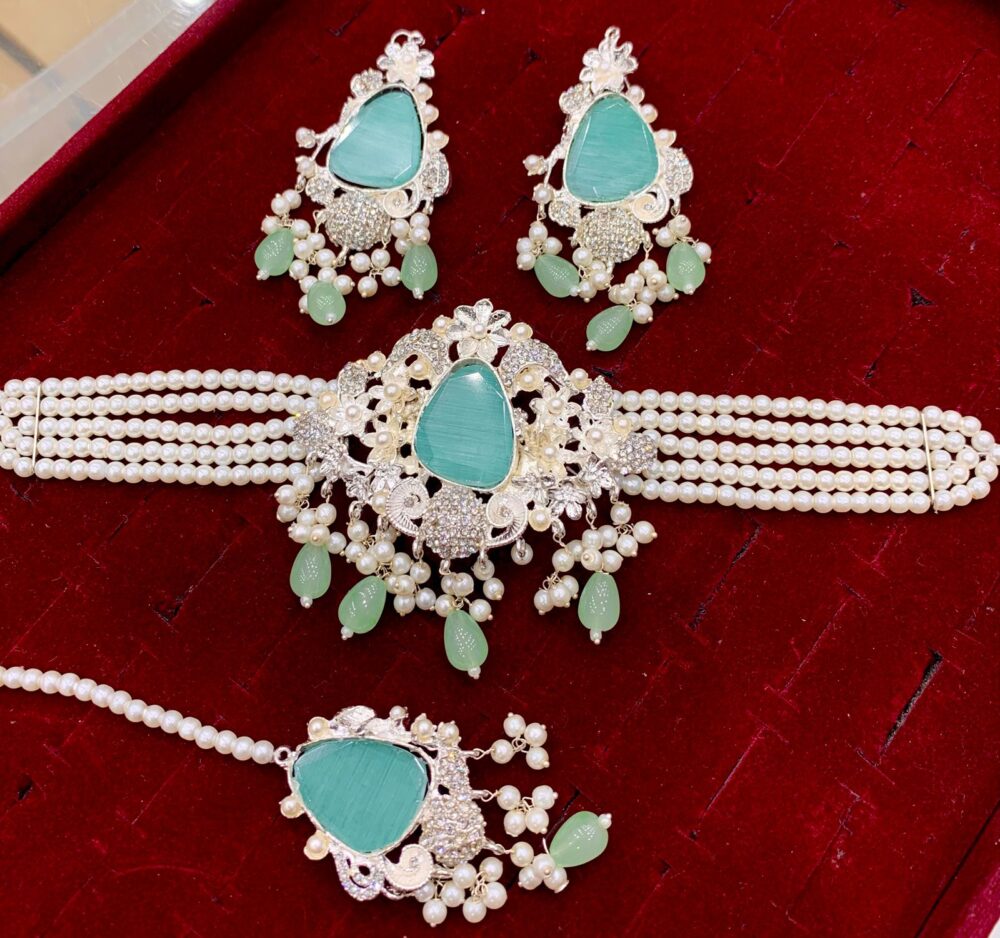 Zircon Stone Chokar Set AA50 - Image 3