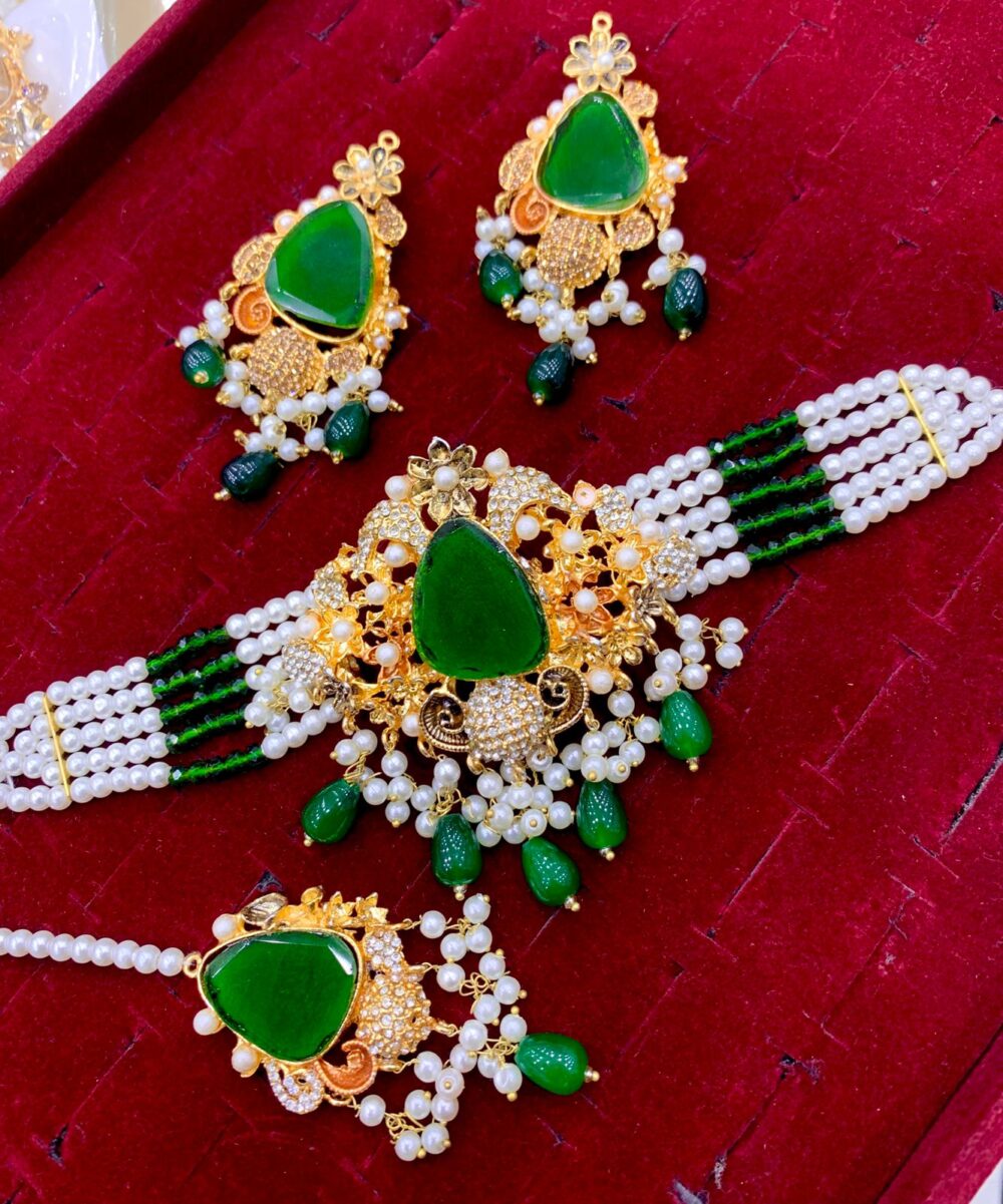 Zircon Stone Chokar Set