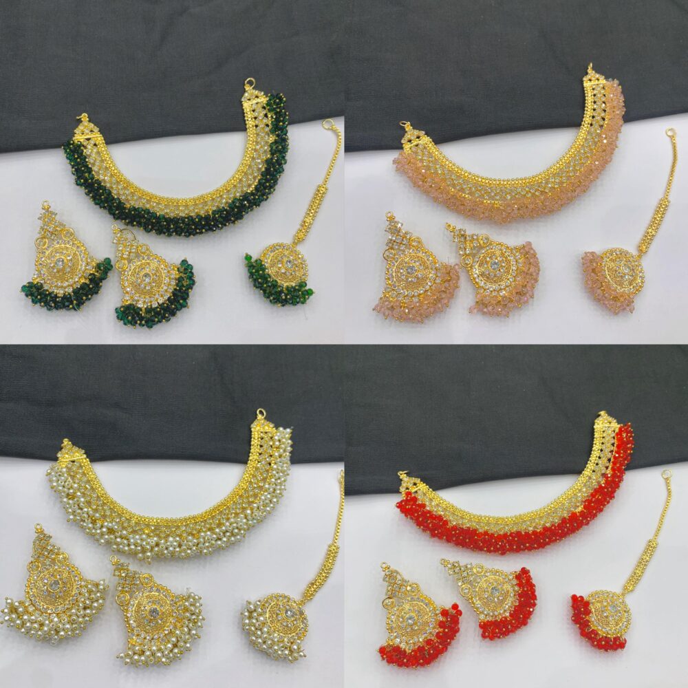 Gajra Necklace Set AD40 - Image 2