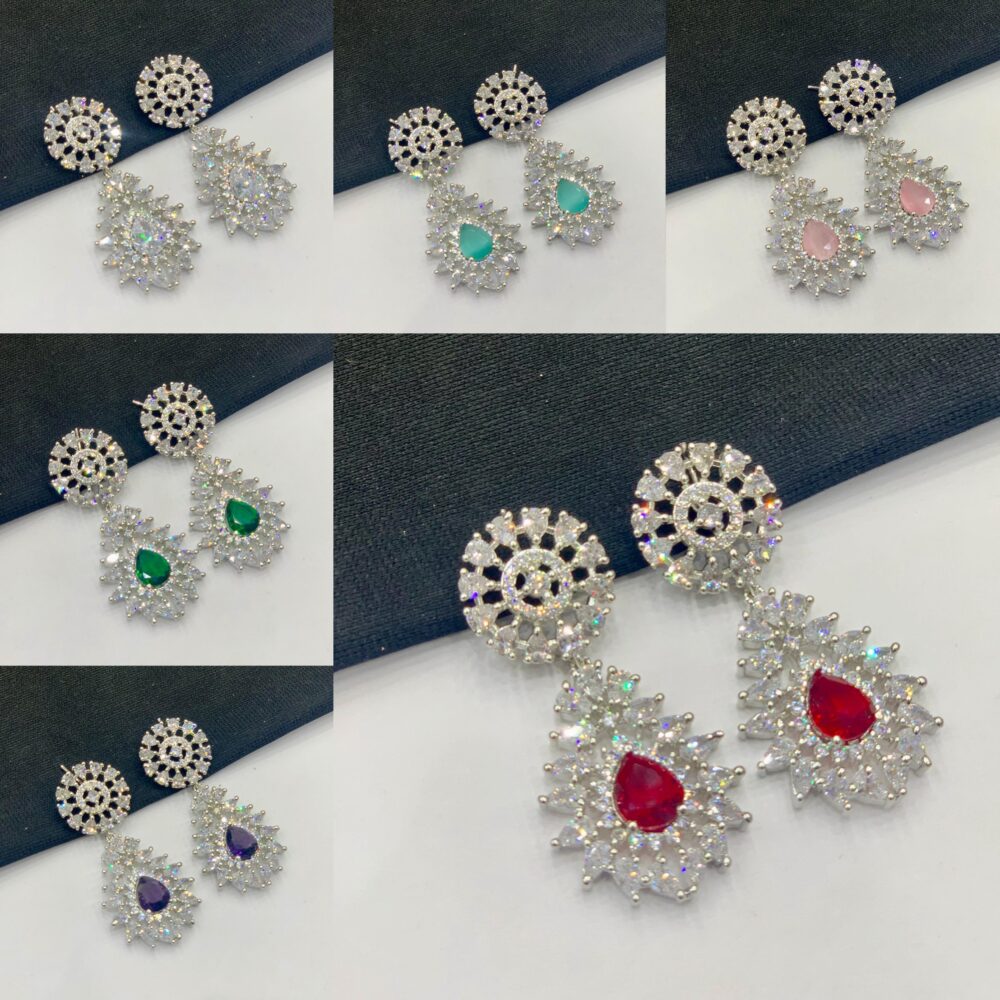 Diamond Zircon Earings AE - Image 2